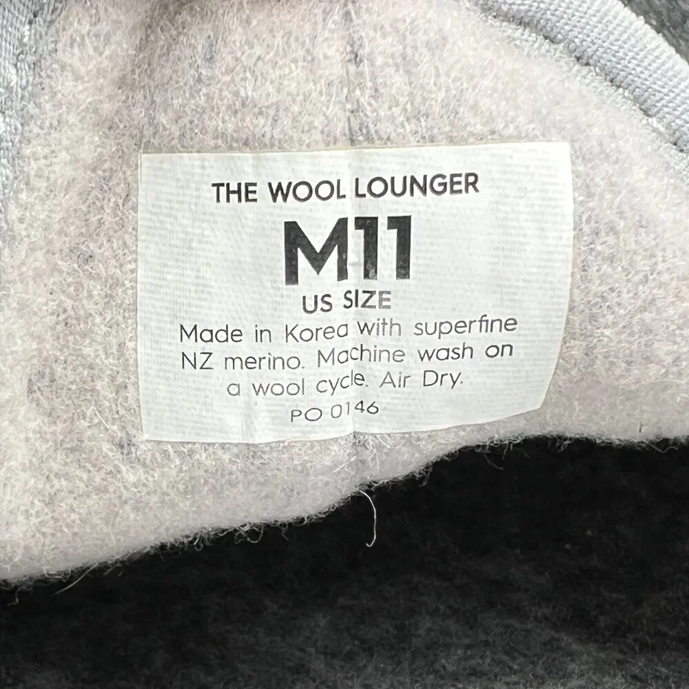 Allbirds Wool Lounger Shoes Men's 11 Grey Super Soft Wool Comfort Casual Loafers